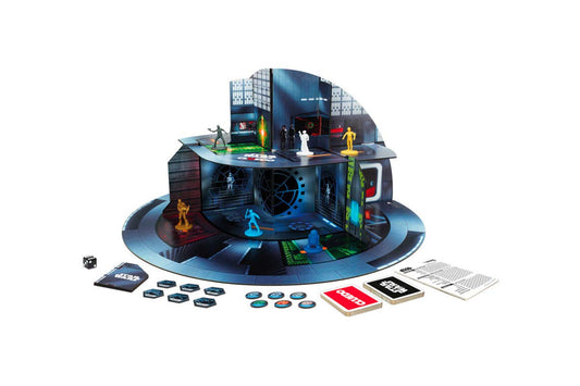 Hasbro Gaming Clue Star Wars Edition gameboard and mission folder scene for intrigue