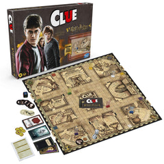 Hasbro Clue Wizarding World wheel feature reveals secret passages for twists.