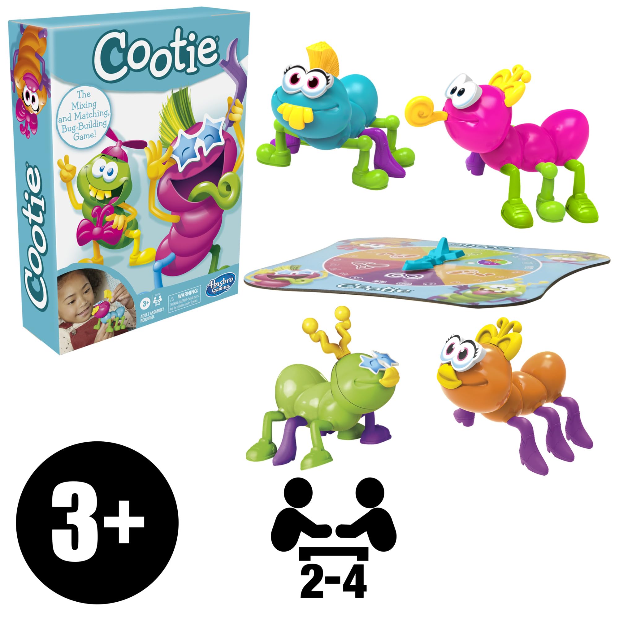 Hasbro Gaming Cootie Head Start option boosts early wins.