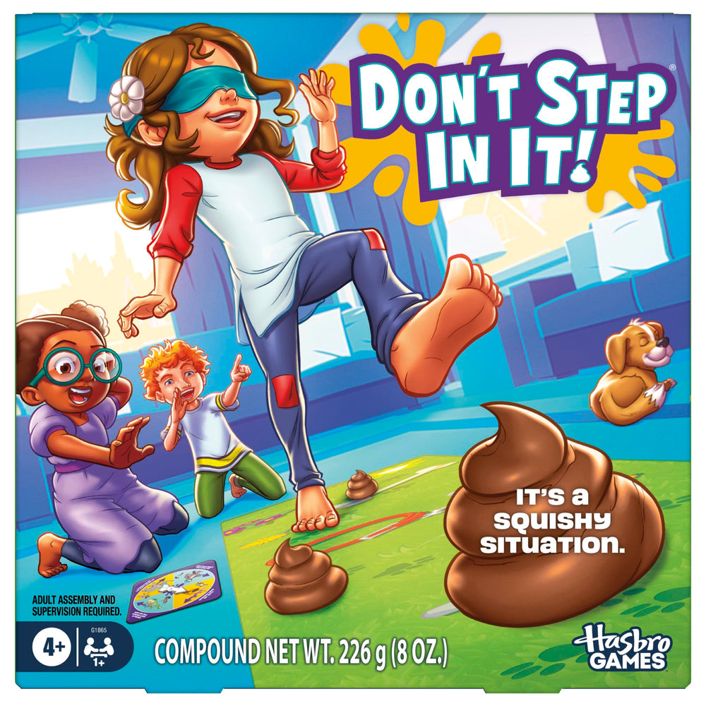Hasbro Gaming Don't Step in It! Animal Tracks spinner in action for family fun