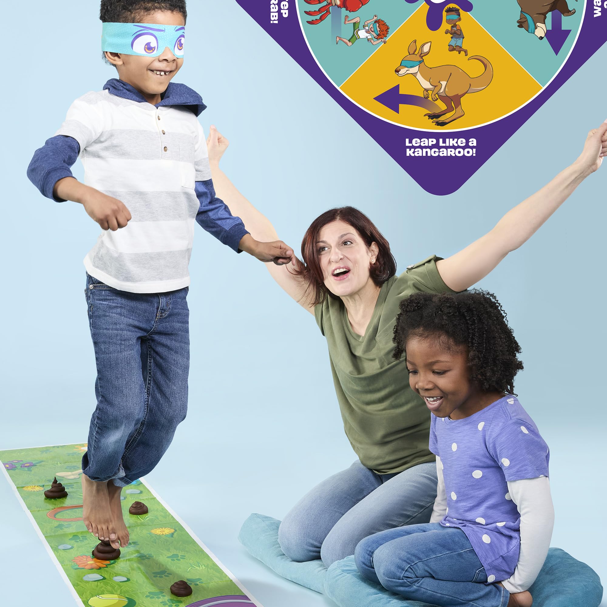 Hasbro Gaming Don't Step in It! Crossing the mat with animal moves