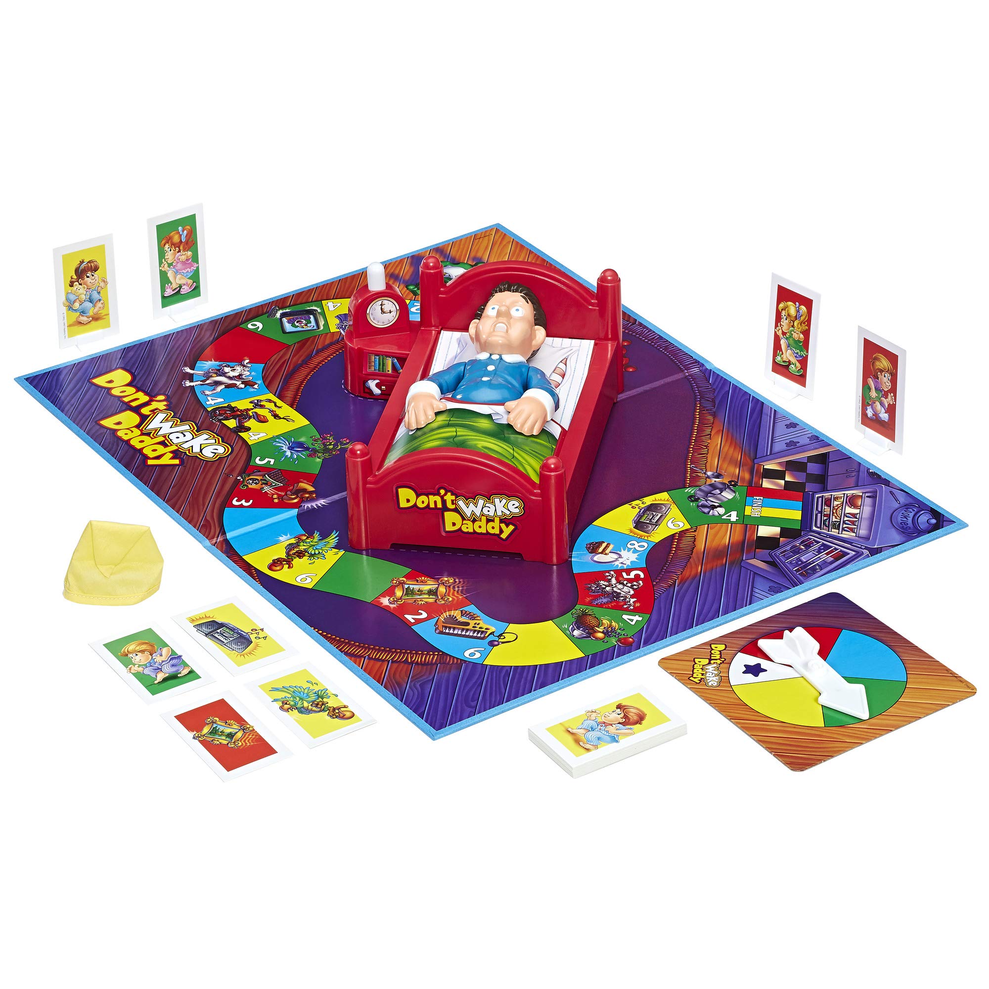 Don't Wake Daddy alarm clock action sparks suspense during playtime.
