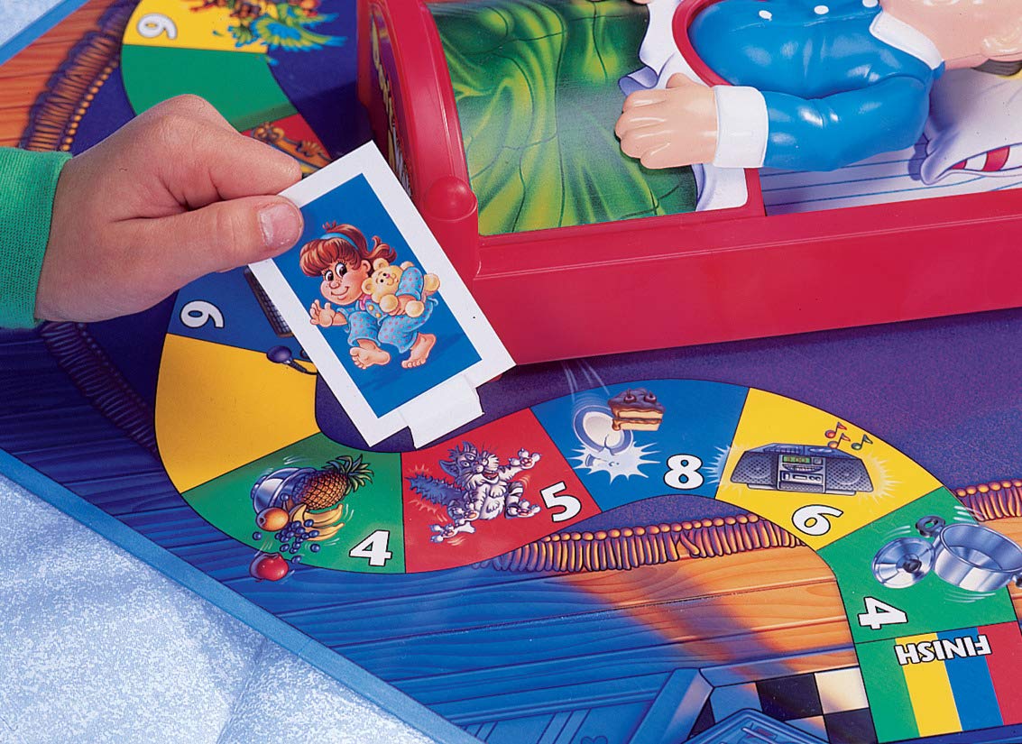 Don’t Wake Daddy noisy obstacle cards add interactive challenges for kids.