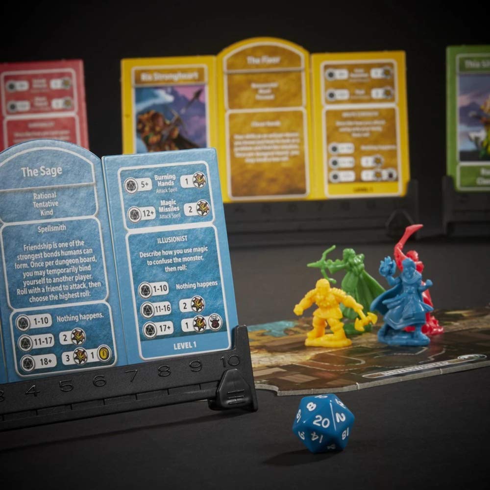 Hasbro Gaming D&D Adventure Begins components enabling fast, cooperative turns.