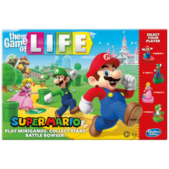 Hasbro Gaming Game of Life: Super Mario Edition gameboard for family play.