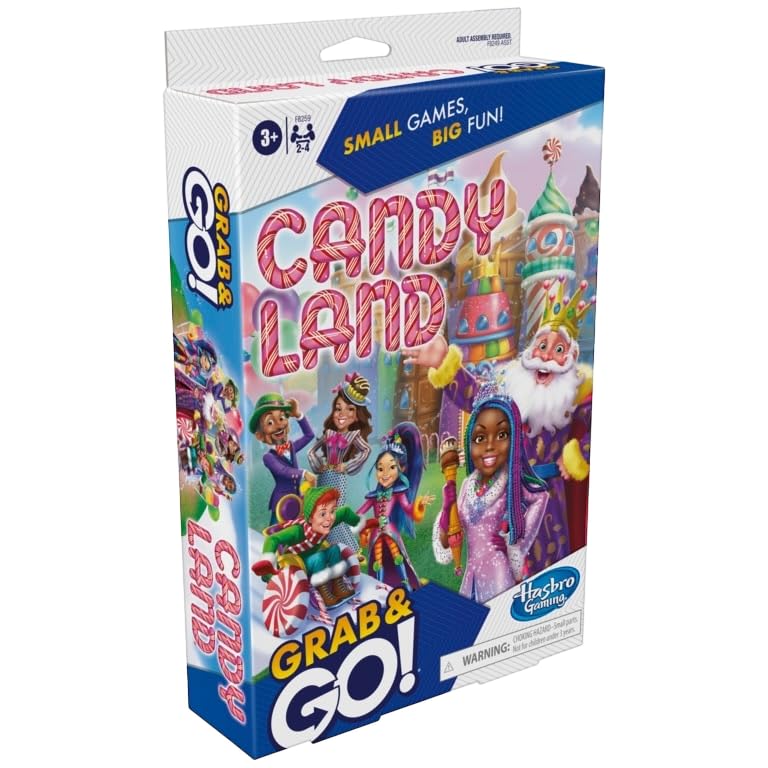 Hasbro Gaming Grab and Go Travel Games Set 5 age 6 plus shown as kid-friendly on trip.