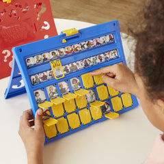 Hasbro Gaming Guess Who? easy-load frame speeds setup and smooth play.