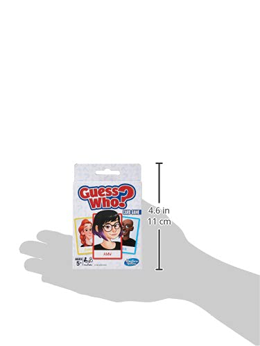 Hasbro Gaming Guess Who? family-friendly card game adds quick play to game night.