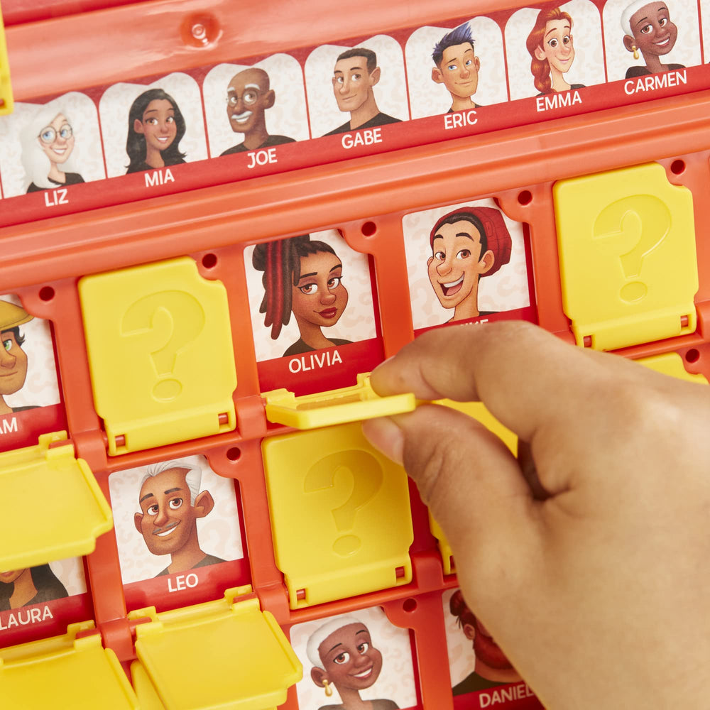 Hasbro Gaming Guess Who? superhero characters add exciting new mystery options.