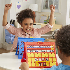 Hasbro Gaming Guess Who? two-player board designed for effortless setup.