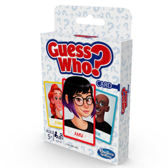 Hasbro Gaming Guess Who? yes-no questions spotlight pivotal clues during rounds.