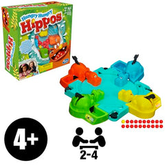 Hasbro Gaming Hungry Hungry Hippos gift-ready image communicates a playful gift for kids.