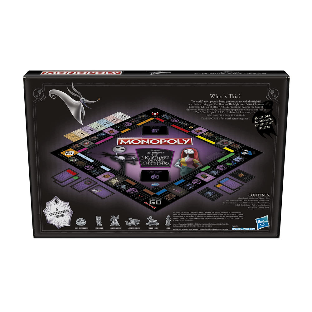 Hasbro Gaming Monopoly Disney Nightmare packaging with Amazon Exclusive badge for collectors