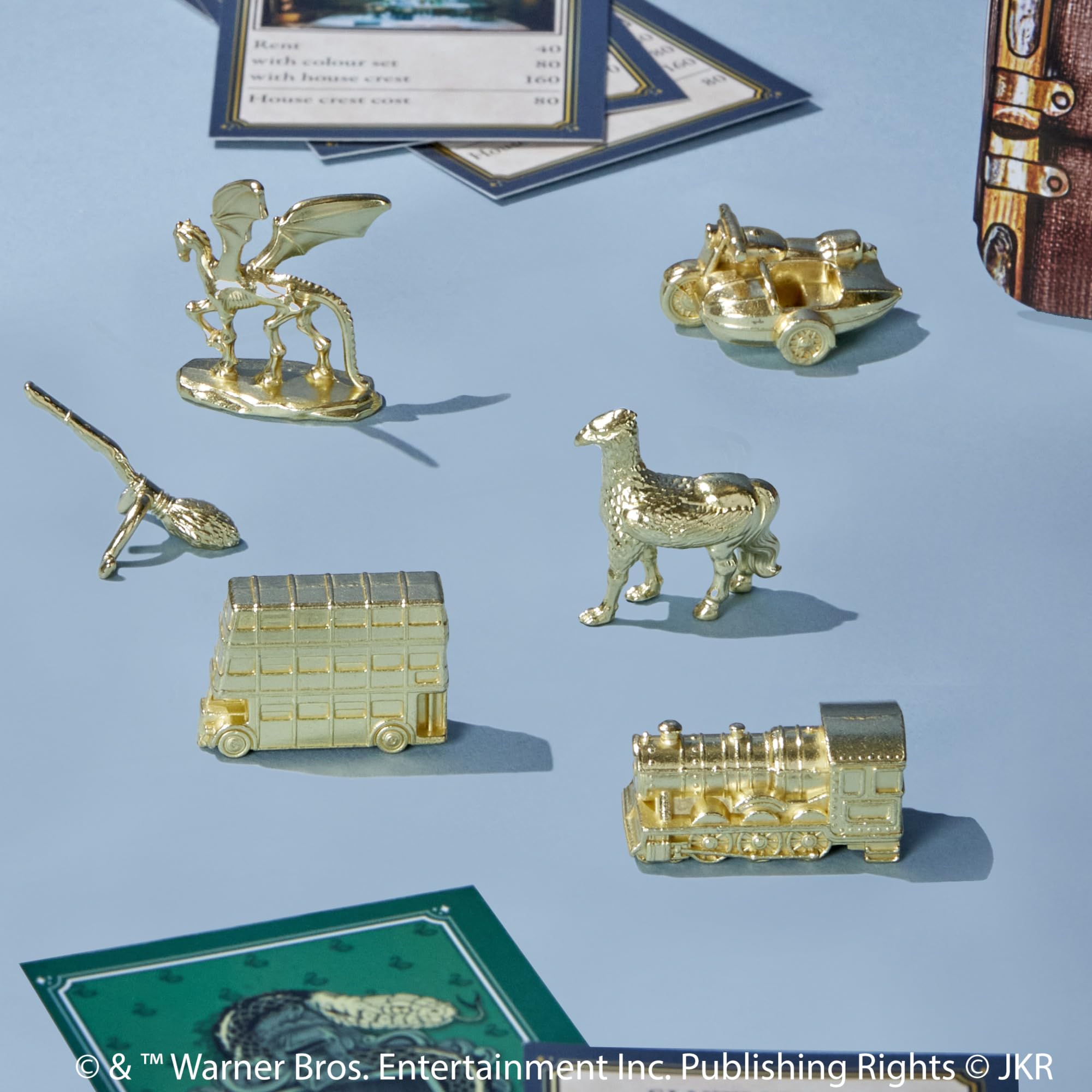 Hasbro Gaming Monopoly Harry Potter Edition Hogsmeade Village on the game board
