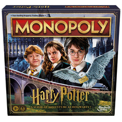 Hasbro Gaming Monopoly Harry Potter Edition Hogwarts castle board for immersive family play