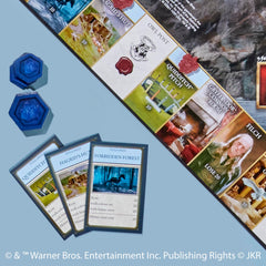 Hasbro Gaming Monopoly Harry Potter Edition detailed Hogwarts gameboard artwork