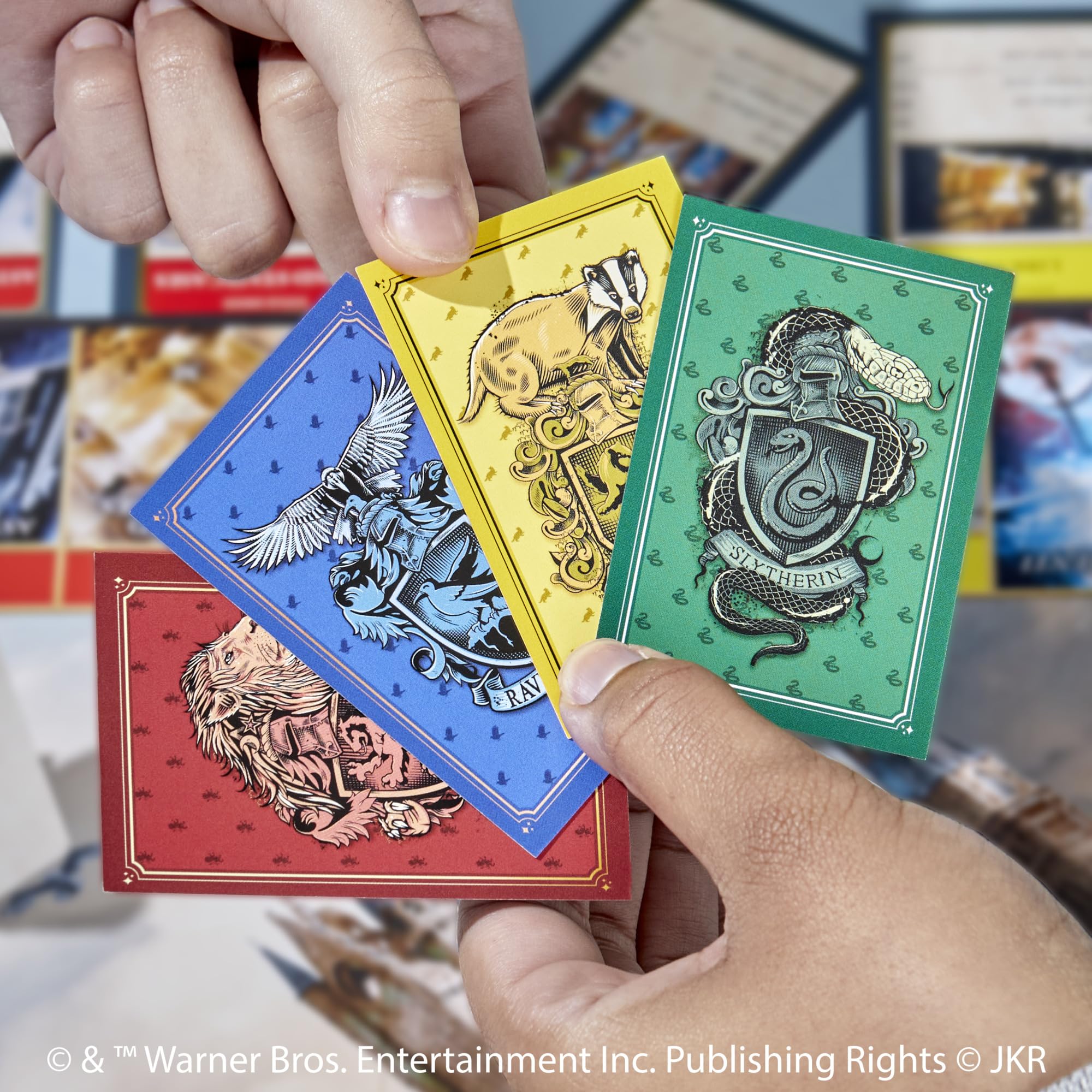 Hasbro Gaming Monopoly Harry Potter Edition Hogwarts locations shown on board