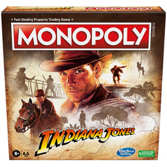 Hasbro Gaming Monopoly Indiana Jones Edition board captures globe-trotting adventure for family game night.