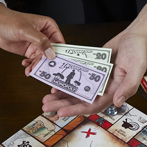 Hasbro Gaming Monopoly Indiana Jones Edition location-well-of-souls spot anchors exciting quests.