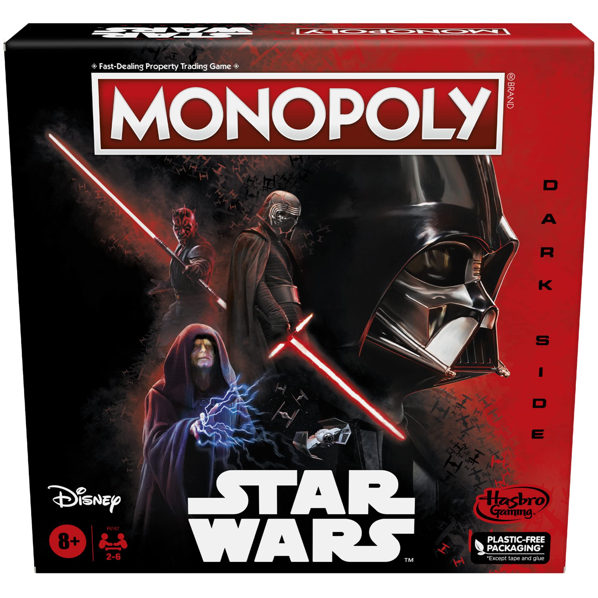 Hasbro Gaming Monopoly Star Wars Dark Side edition Darth Vader token for epic family battles
