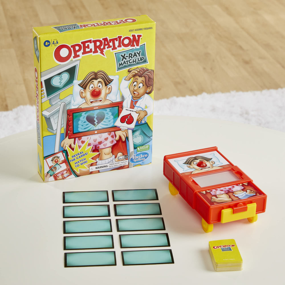 Hasbro Gaming Operation X-Ray Match Up ailment cards used during gameplay