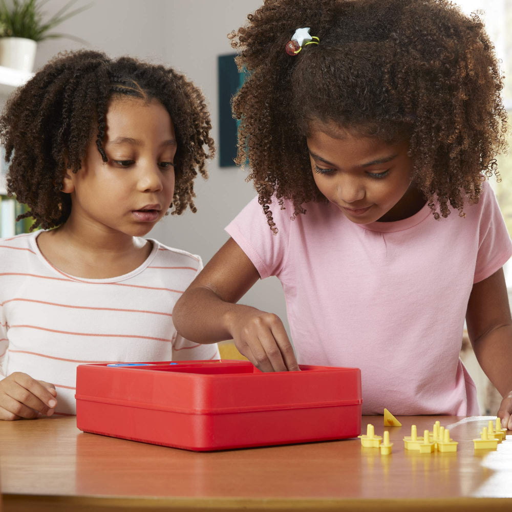 Friends compete in Hasbro Perfection game