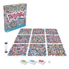 Hasbro Gaming Pictureka! tiles in play showing quick visual spotting for family night