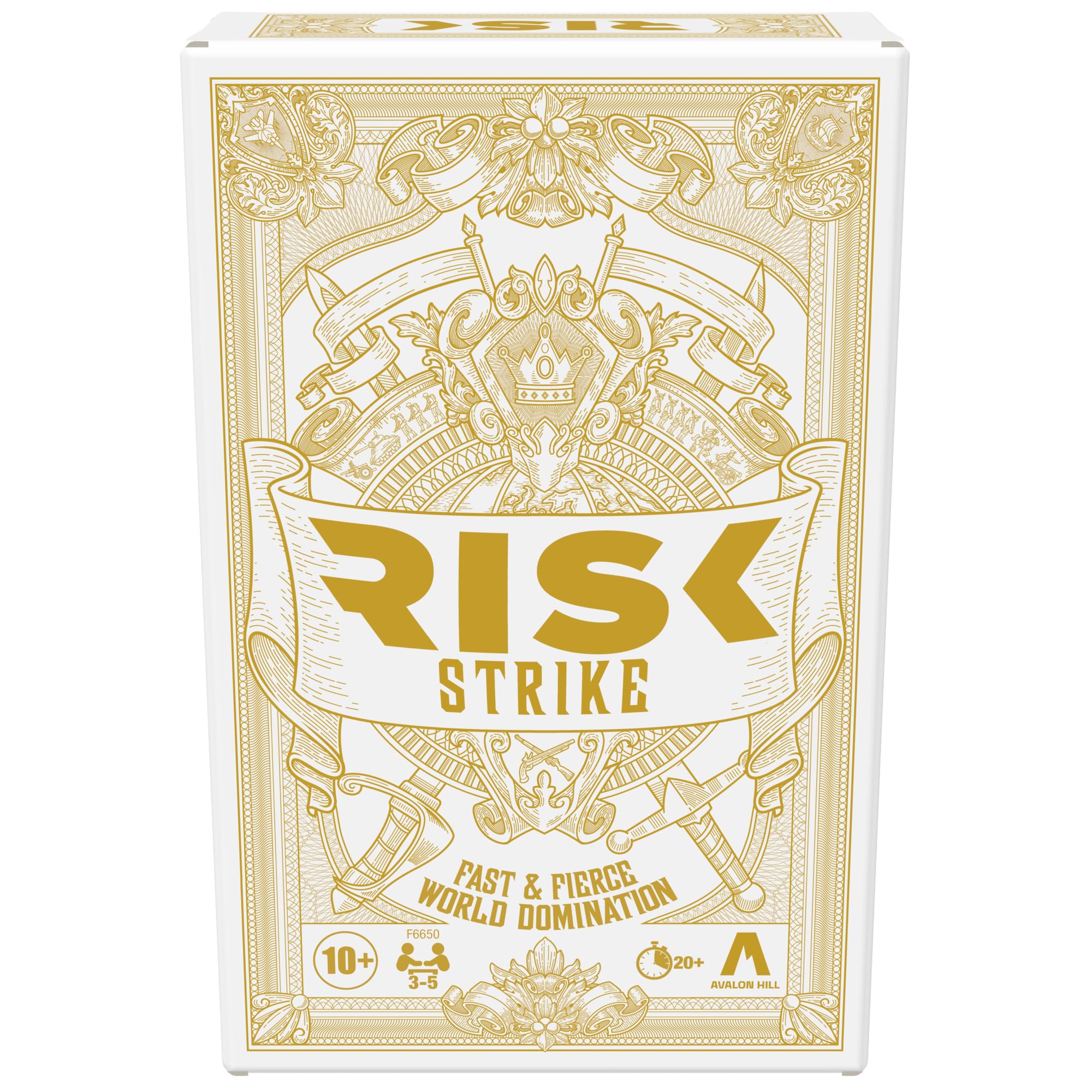 Hasbro Gaming Risk Strike box display shows compact, travel-ready setup