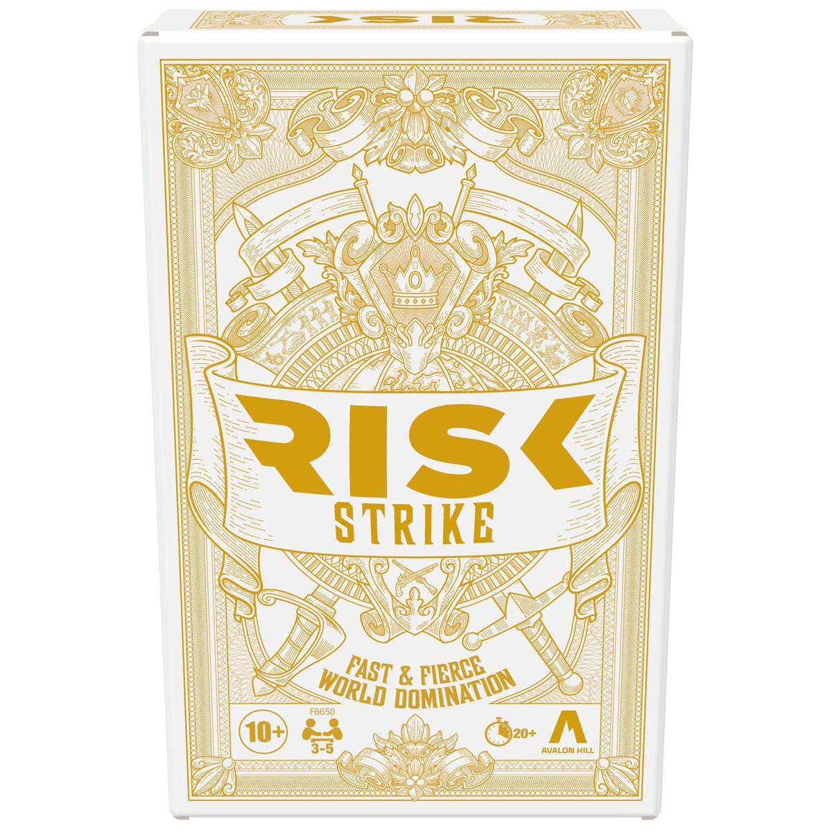 Hasbro Gaming Risk Strike box display shows compact, travel-ready setup