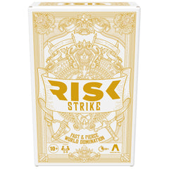 Hasbro Gaming Risk Strike box display shows compact, travel-ready setup