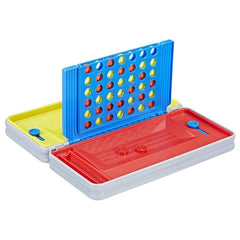 Hasbro Gaming Road Trip Connect 4 discs ready for quick reset after play.