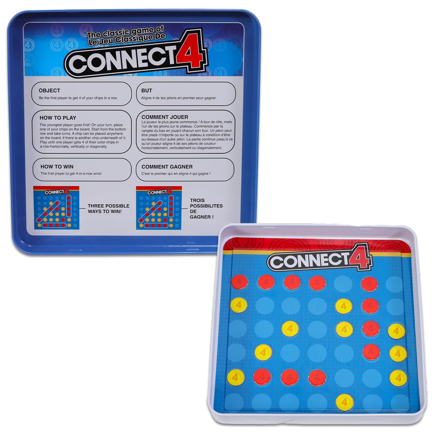 Hasbro Gaming Sorry travel tin featuring bright pieces and compact board for road trips.