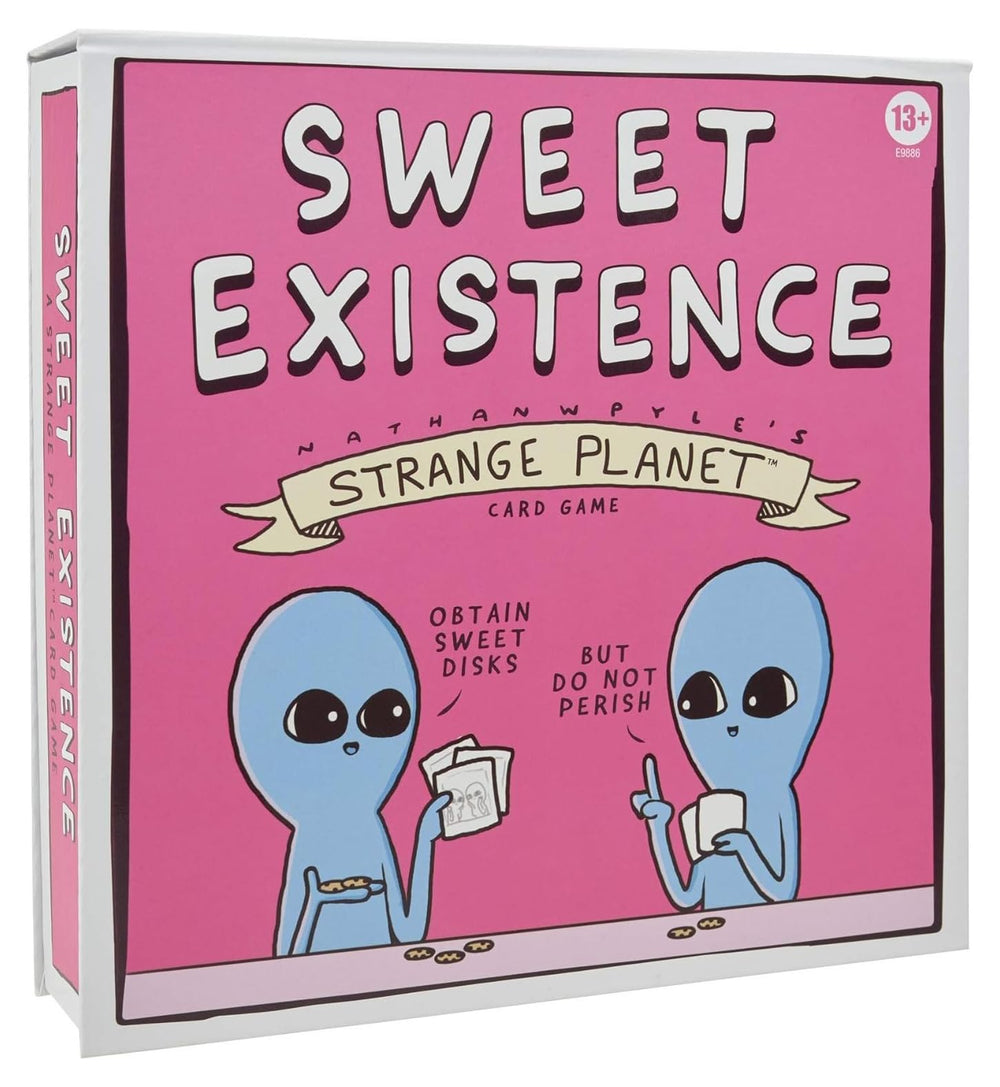 Hasbro Gaming Sweet Existence game setup for 4–8 players during family game night.