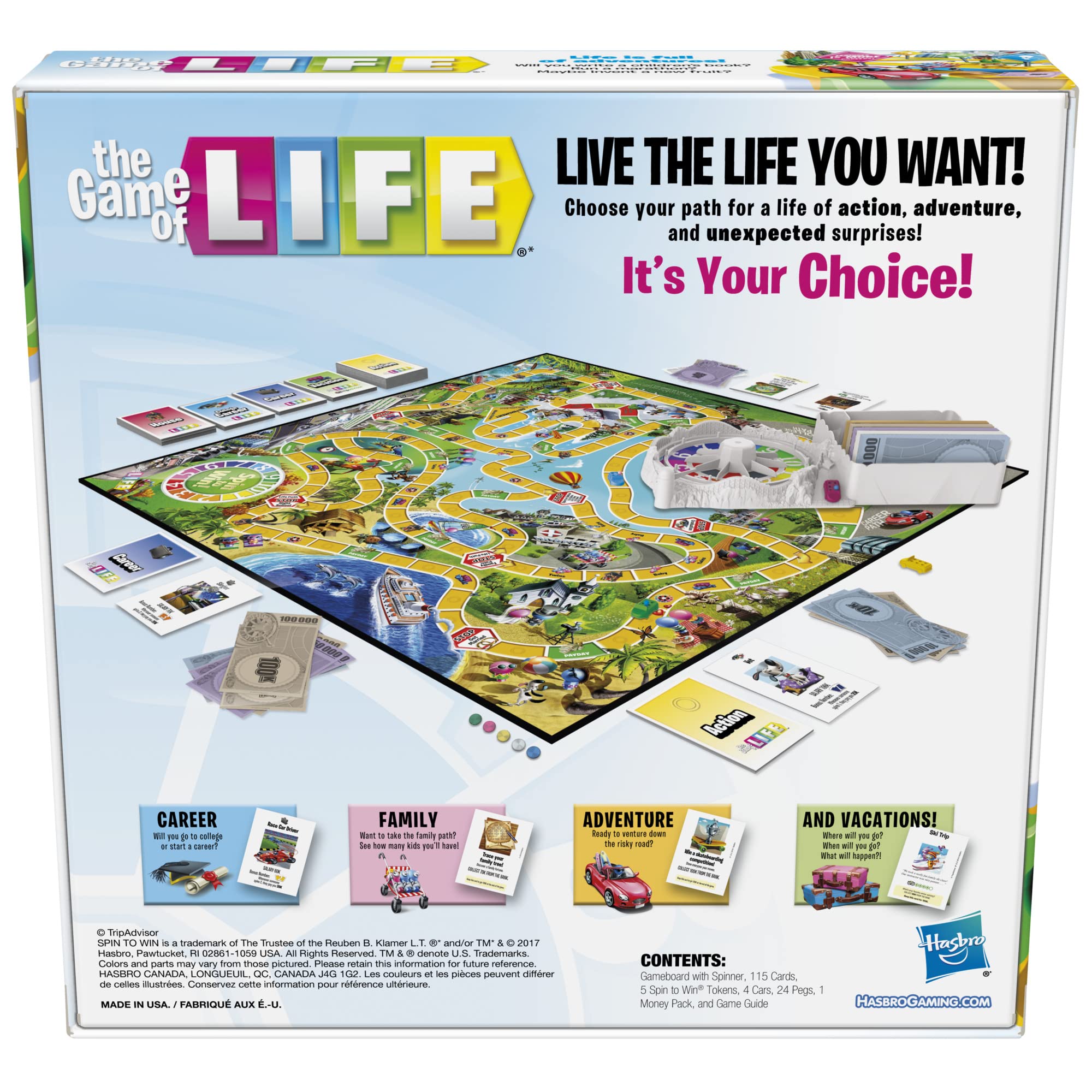 The 31 career cards from Hasbro Game of Life offer diverse paths for players.