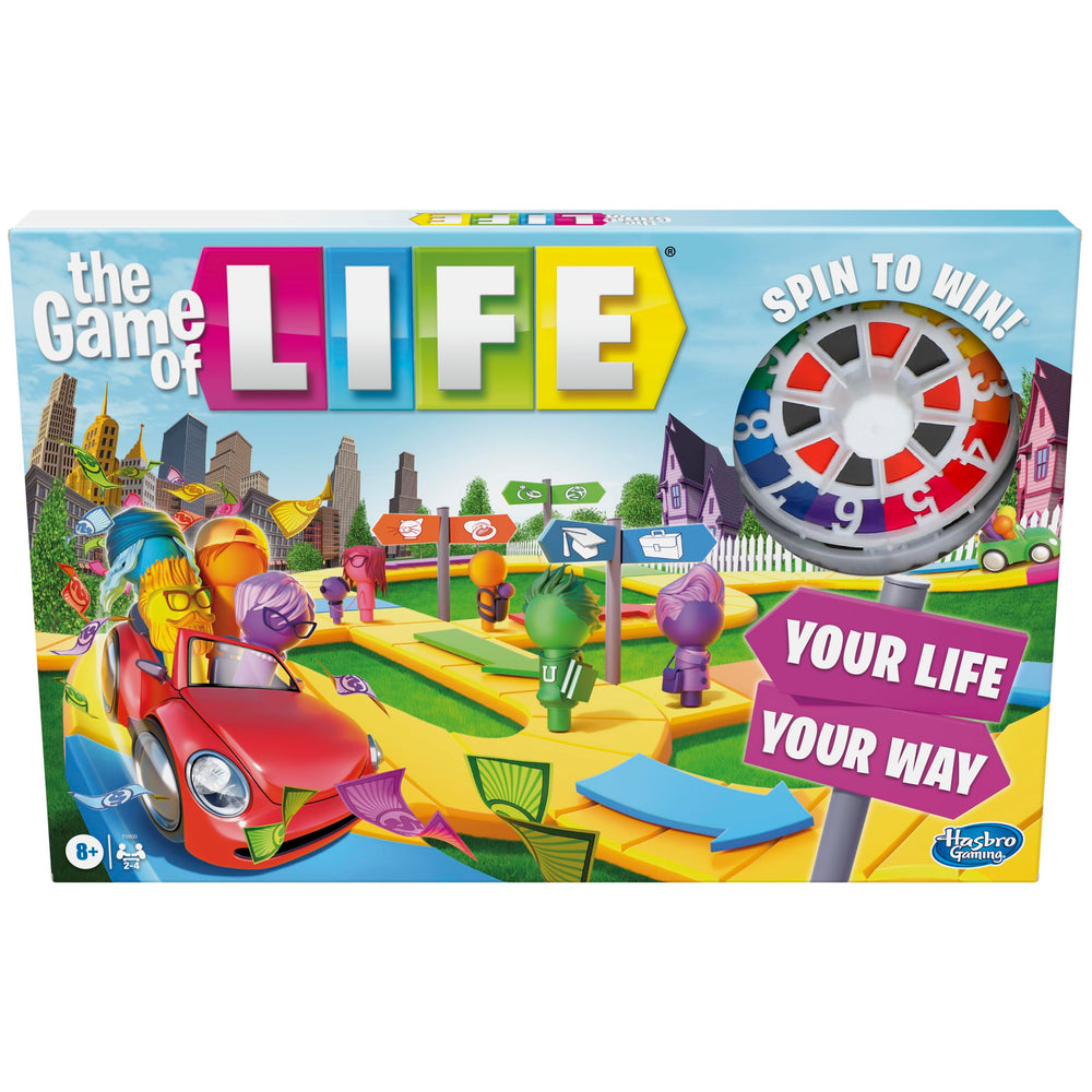 Hasbro Gaming The Game of Life gameboard for family play