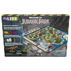 Isla Neblar map layout in Hasbro Gaming The Game of Life Jurassic Park Edition supports exploration