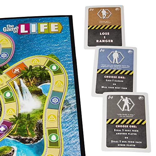 Unboxing Hasbro Gaming The Game of Life Jurassic Park Edition excitement and components