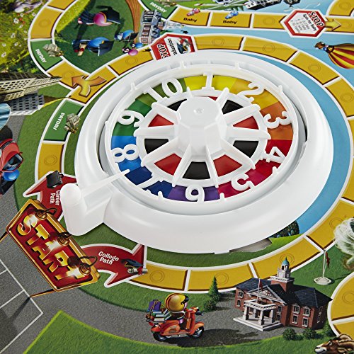 Hasbro Gaming The Game of Life players share a winding life journey for family bonding