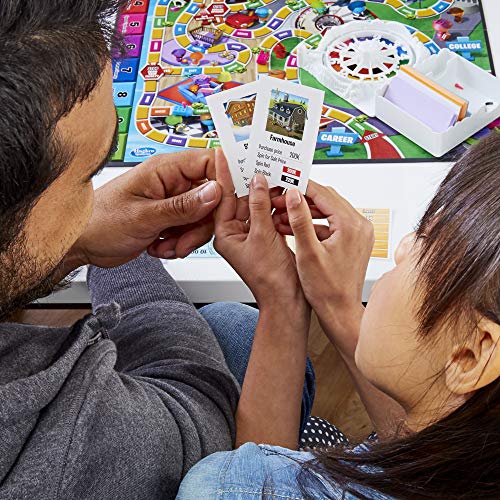 Hasbro Gaming The Game of Life tabletop scene on a table