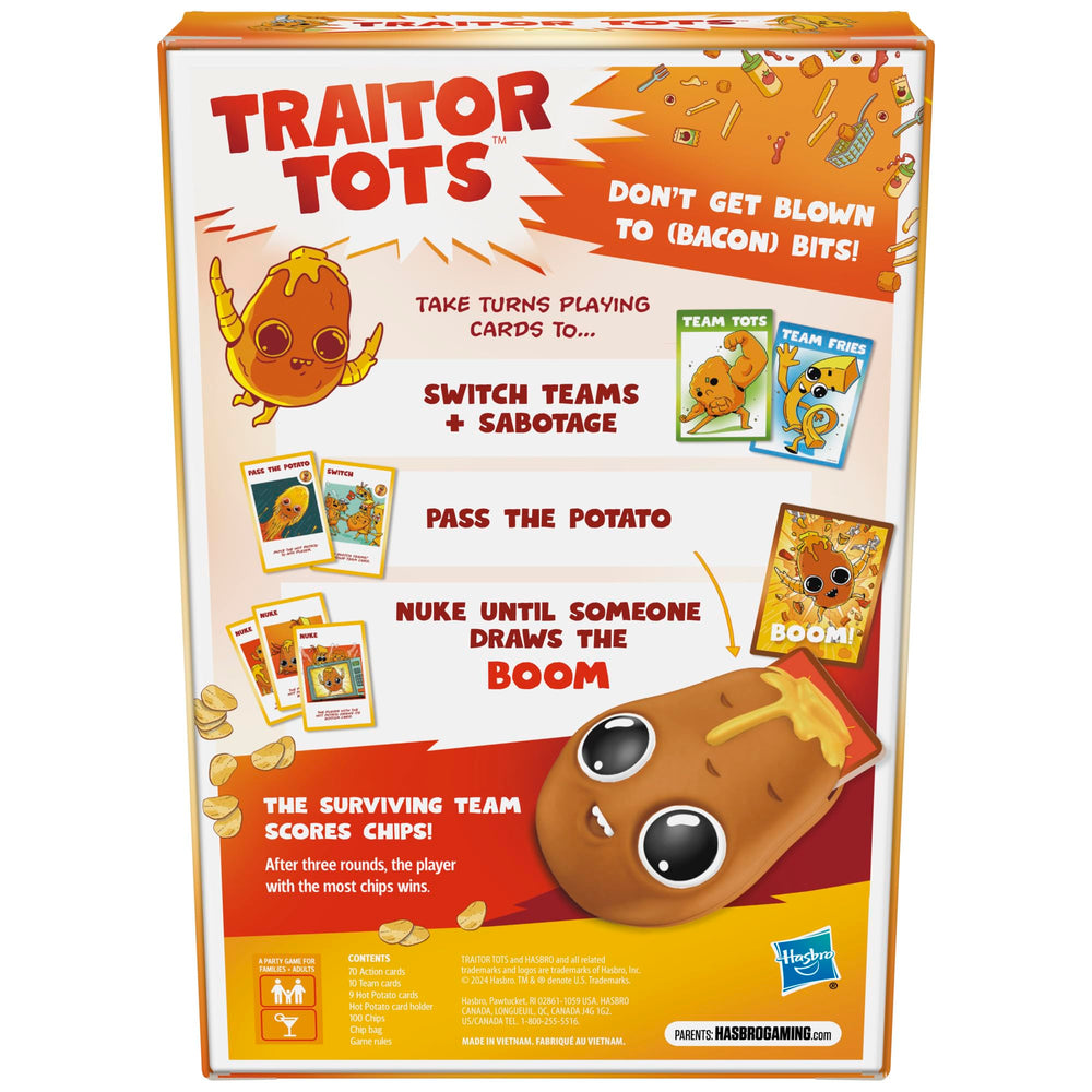 Hasbro Gaming Traitor Tots action cards enable playful sabotage without chaos.