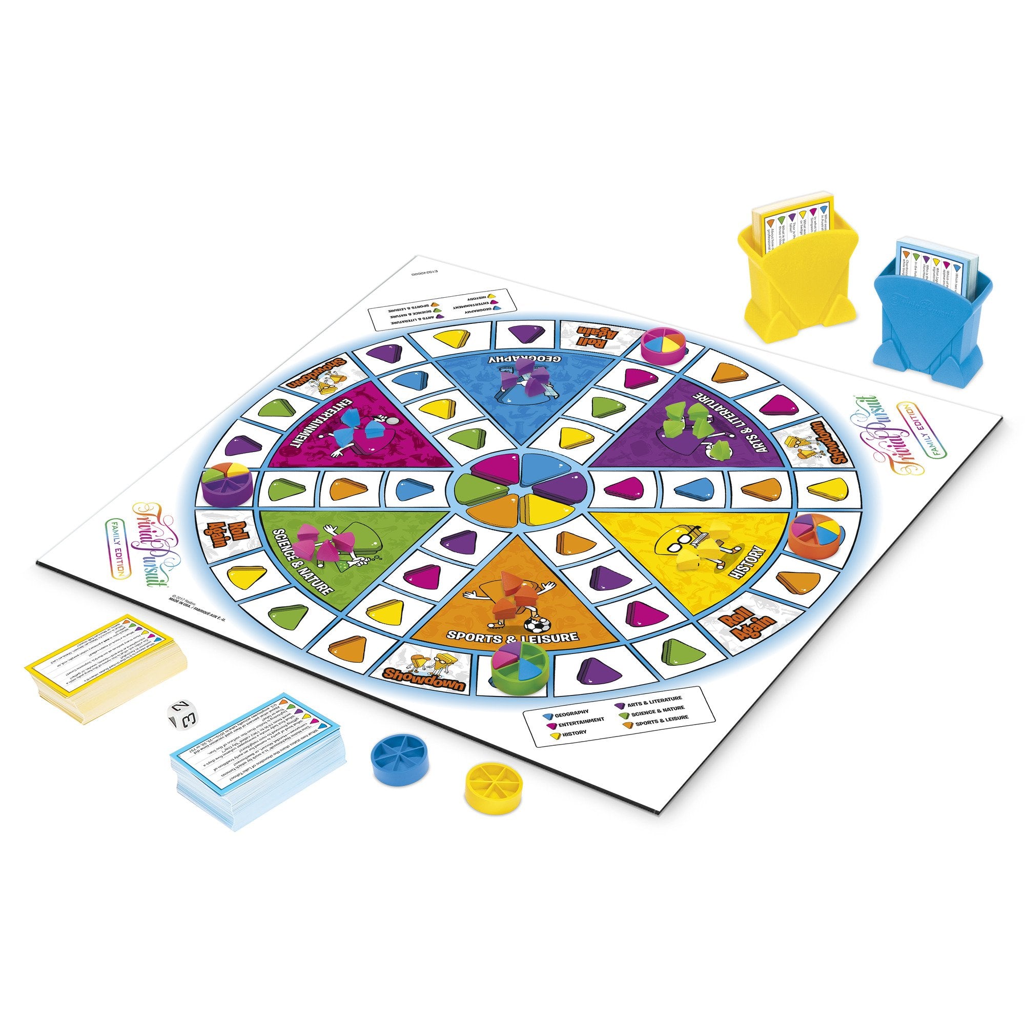 Hasbro Gaming Trivial Pursuit Family Edition kids cards showcase kid-friendly questions