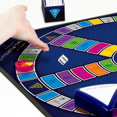 Hasbro Gaming Trivial Pursuit Master Edition game board featuring six categories