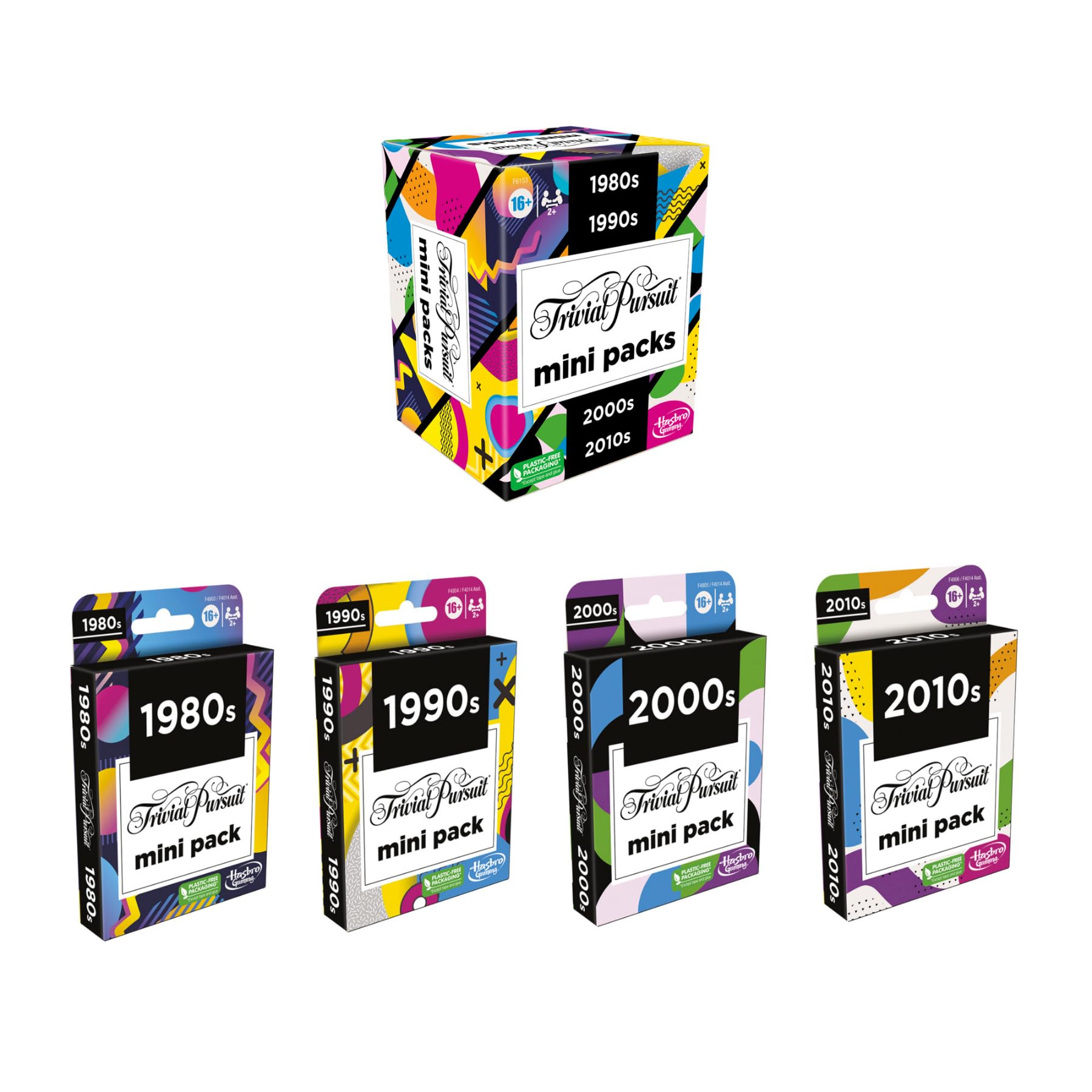 Hasbro Gaming Trivial Pursuit Mini Pack 2010s questions for pop culture fans to test knowledge