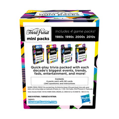 Hasbro Gaming Trivial Pursuit Mini Pack group-play setup for fast, fun competition with friends