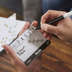 Hasbro Wordle: The Party Game dry-erase boards ready for endless rounds and quick setup.