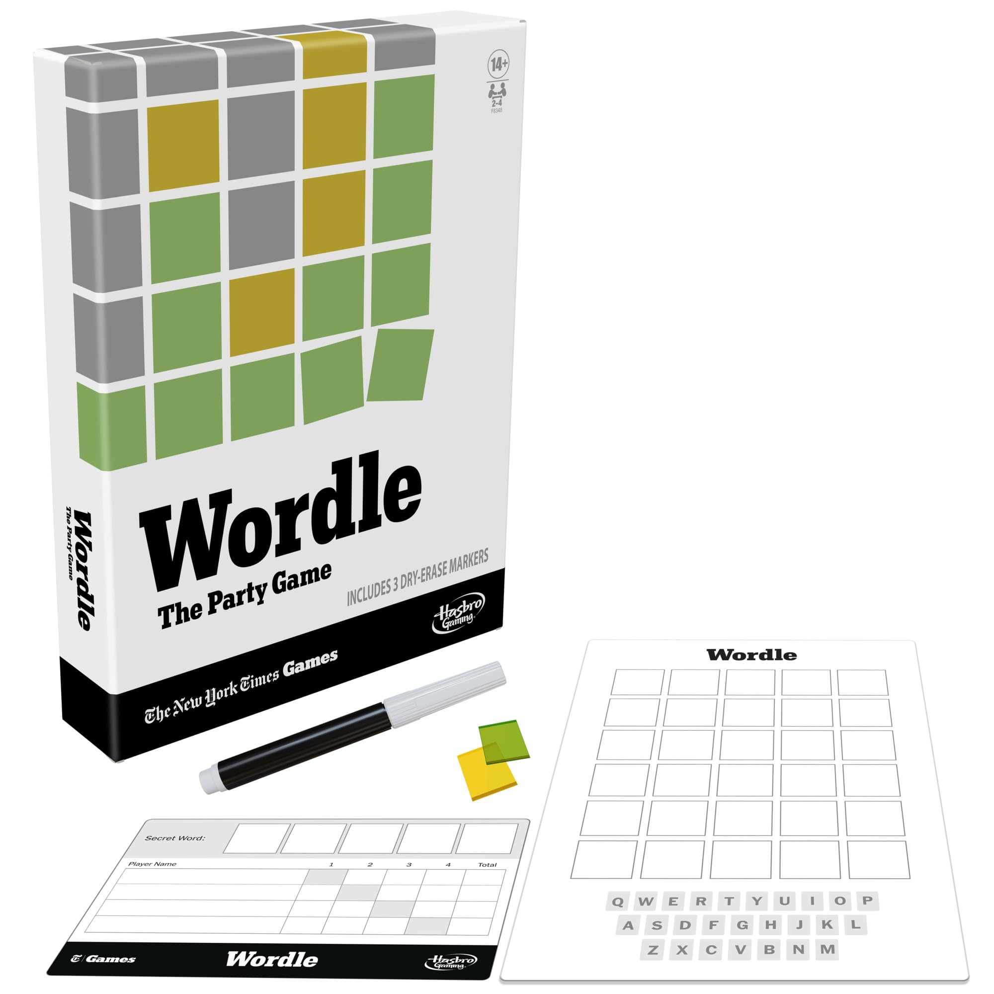 Hasbro Wordle: The Party Game timed mode adds clock pressure and more points.