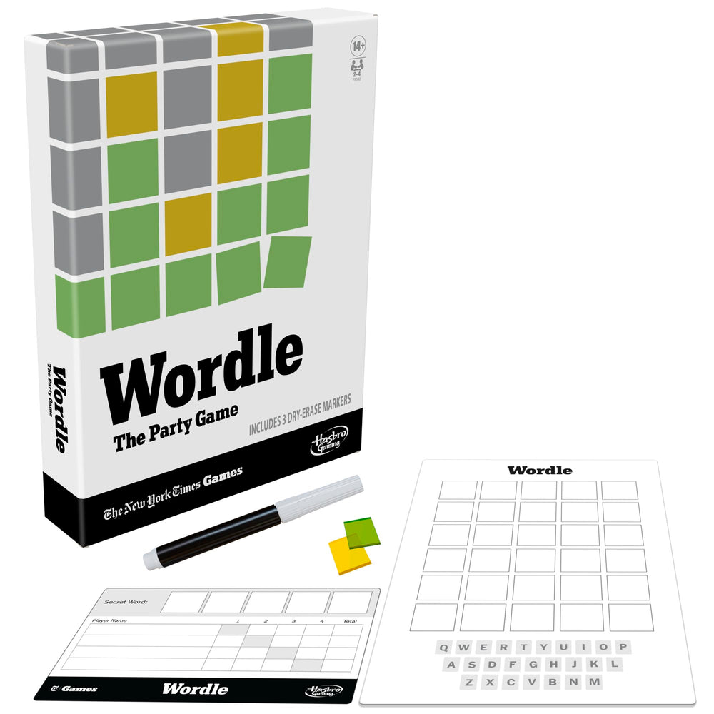 Hasbro Wordle: The Party Game timed mode adds clock pressure and more points.