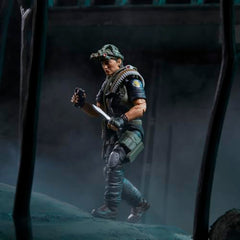 Knife and guns set for Tunnel Rat figure ready for display poses.