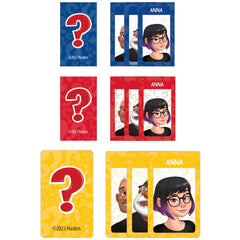 Hasbro Guess Who Grab Go game tray for compact storage