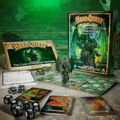 Hasbro HeroQuest crypt darkness character sheets pad keeps quest notes organized.